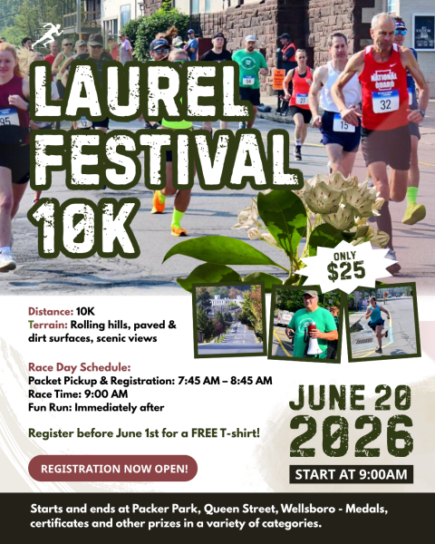 Laurel Festival 10k poster 2026