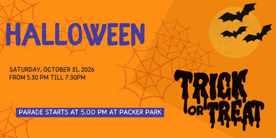 Yellow Purple and Red Illustration Halloween Custome Parade Banner 2